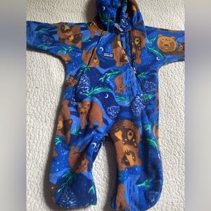 Patagonia Baby Hooded Bear Fleece Suit